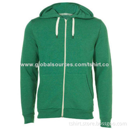 Men's Pure Cotton Zipped Up Hoodie, Comfortable, Customized Sizes Accepted